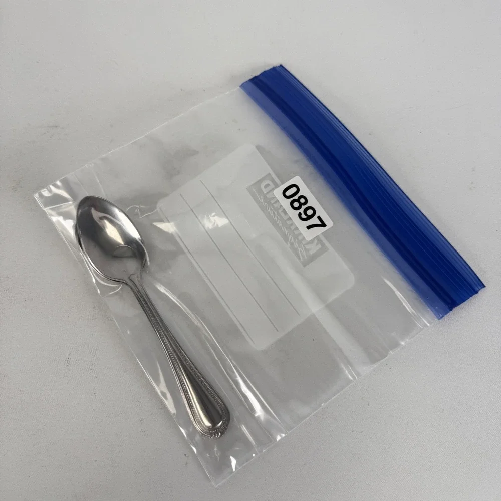 Oneida COUNTESS Stainless MISC SPOON Glossy Beaded Silverware Flatware Set 2